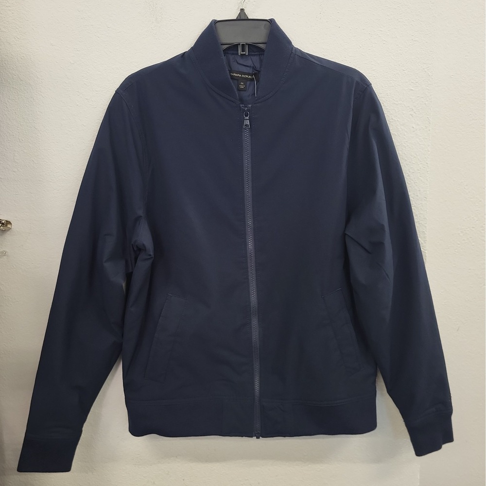 Banana Republic Men's Navy Bomber Jacket, Size Medium